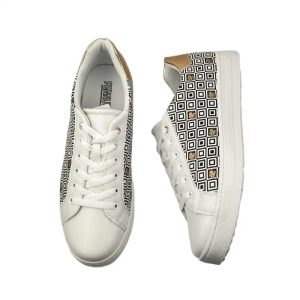 Platform Sneaker (Black & White)
